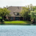 across lake